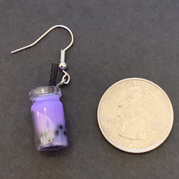 Milk Shake Earring, Drink Earring, Shake Earring, Funny Food Earring, Gift Idea - Picture 3 of 5